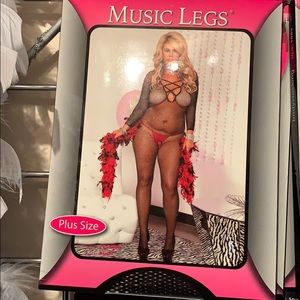Fishnet cat suit plus size